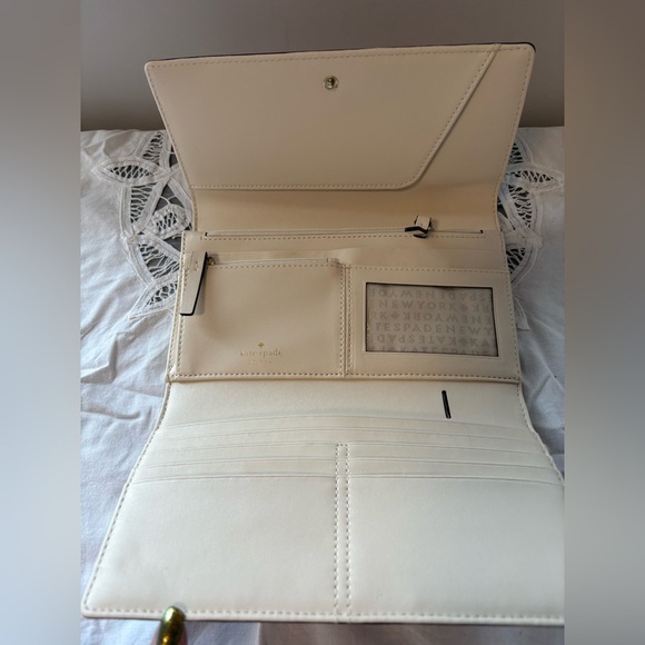 Kate Spade Blush Pink Clutch with Gold Accents - Picture 3 of 3